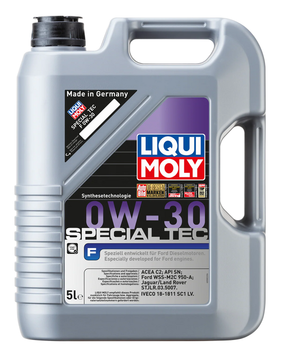 LIQUI MOLY Special Tec F 0W-30 (5L) – Synthetic Engine Oil – ACEA C2 / Ford WSS-M2C 950-A