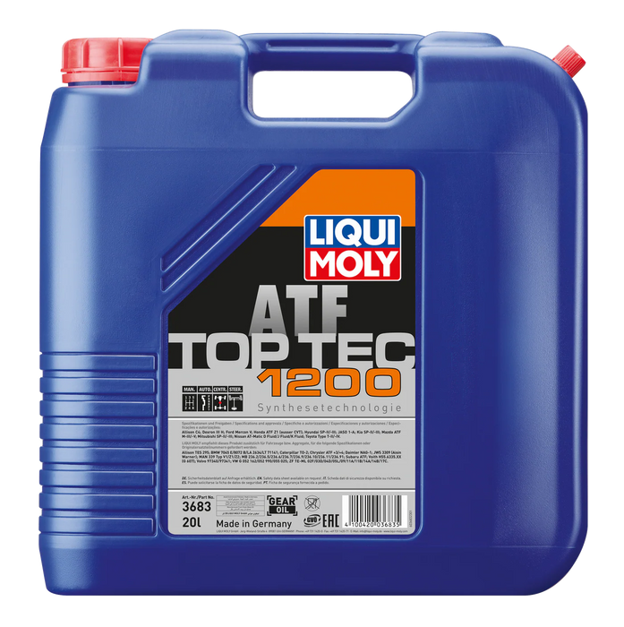 LIQUI MOLY Top Tec ATF 1200 (20L) – Automatic Transmission Fluid – VW G052162 / G052990 / G055025