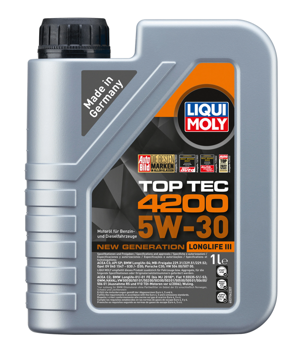 LIQUI MOLY – Top Tec 4200 5W-30 (1L) – Engine Oil – VW 504/507
