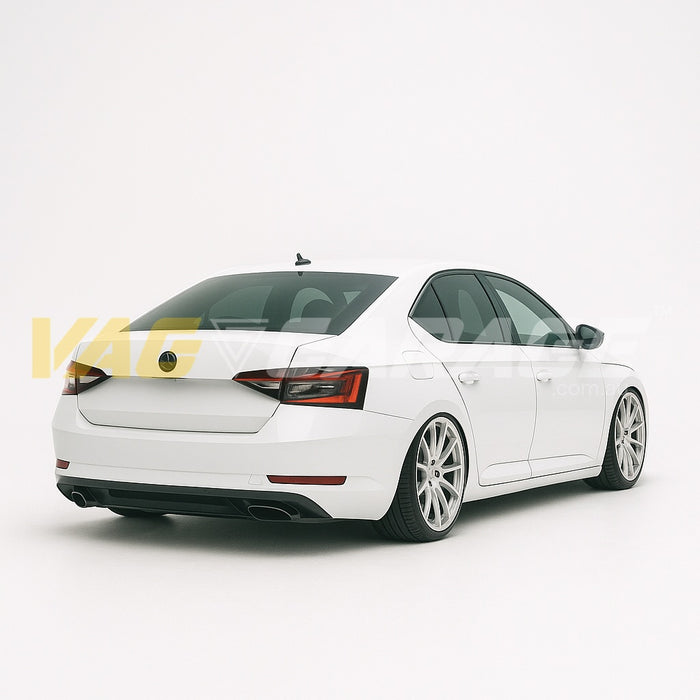 Genuine Skoda Rear Emblem Badge ´SKODA Logo´ for SUPERB III - Monte Carlo Black Version S3-ZNK-BLK-RR