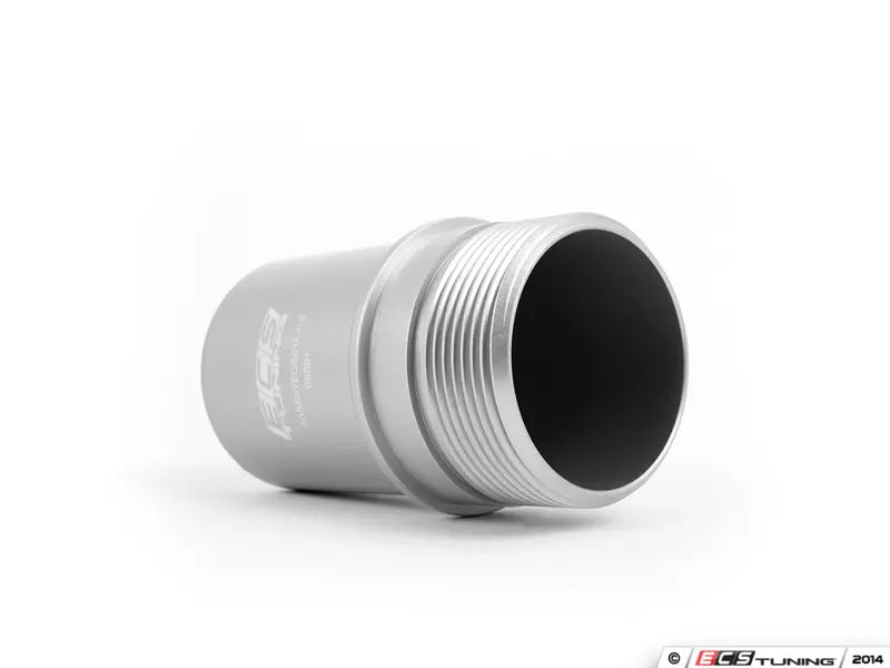 ECS Tuning Billet Aluminum Oil Filter Housing - Anodized Silver | VW MK7/7.5/8 GTI/R, Audi A3/S3 8V, B9 Q5, Jetta MK6/MK7, Passat B7 & Tiguan MQB