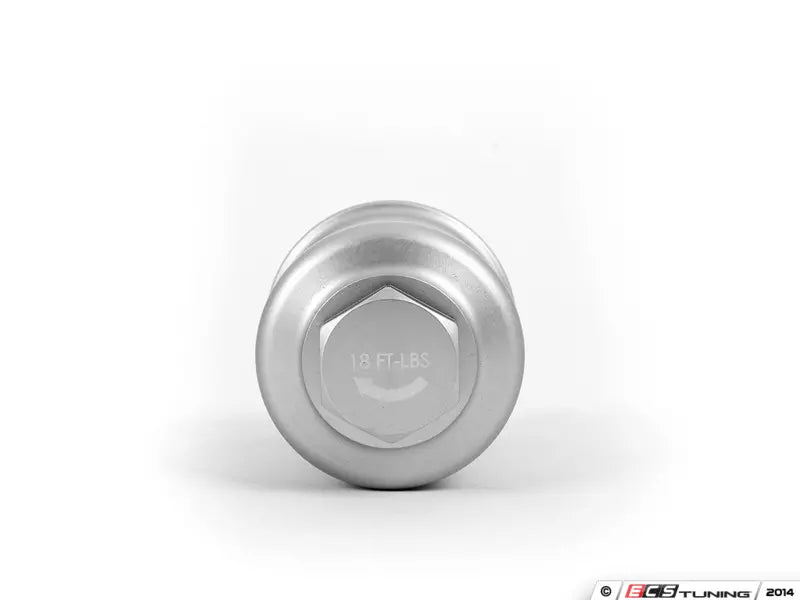 ECS Tuning Billet Aluminum Oil Filter Housing - Anodized Silver | VW MK7/7.5/8 GTI/R, Audi A3/S3 8V, B9 Q5, Jetta MK6/MK7, Passat B7 & Tiguan MQB