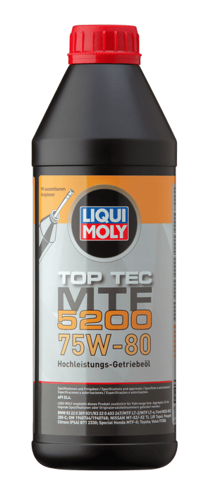 LIQUI MOLY Top Tec MTF 5200 75W-80 1L - Manual Transmission Fluid (DQ200)