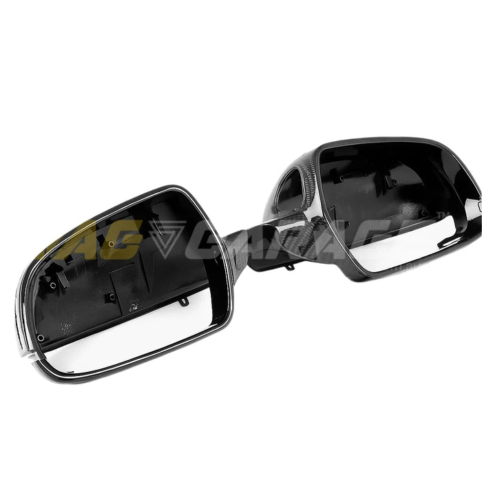 Genuine Carbon Fibre Replacement Mirror Covers Audi B8 A4/A5/S4/S5 (With Lane Assist)