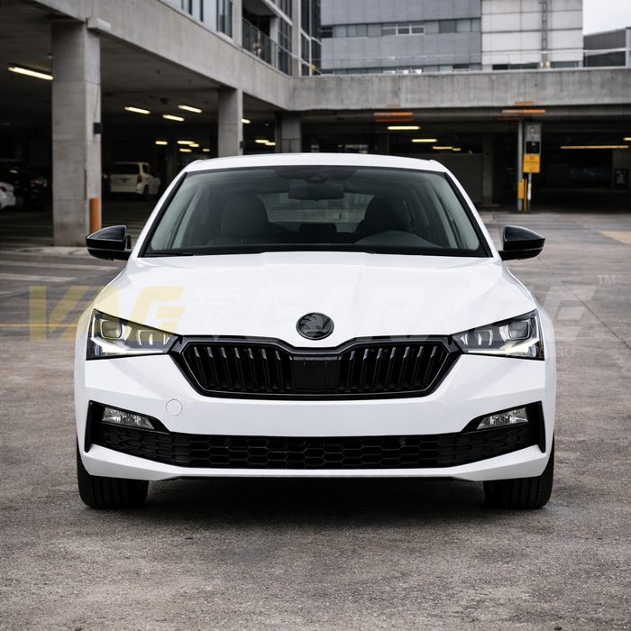 Genuine Skoda Front Emblem Badge 90mm ´SKODA Logo´ for SCALA  - Monte Carlo Black Version 03-ZNK-BLK