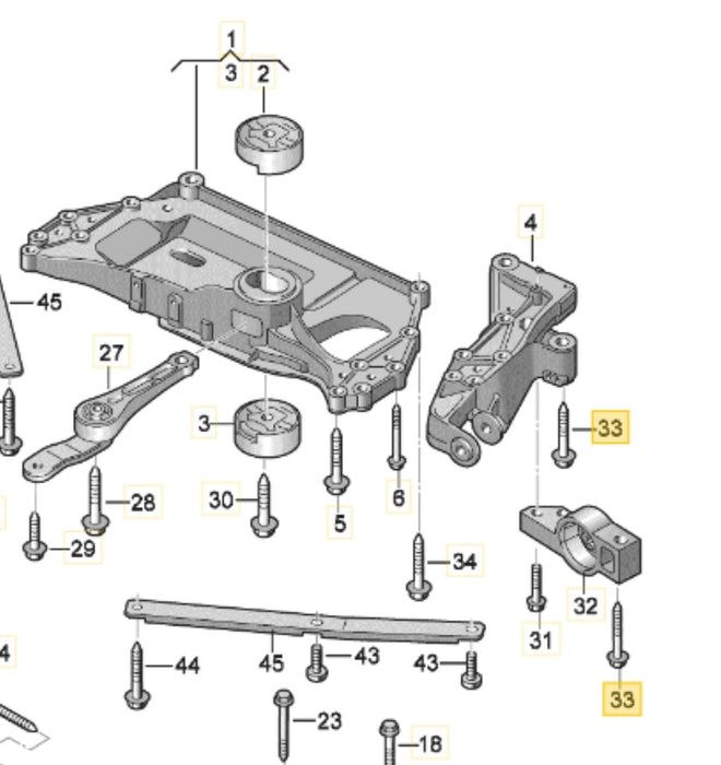 N91039802 - Hex Bolt M12X90 - Audi 8P A3/RS3 - Genuine Audi / Volkswagen