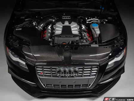 ECS Tuning Carbon Fibre Radiator Support Cover - Audi B8 A4/S4 (Pre - Facelift)
