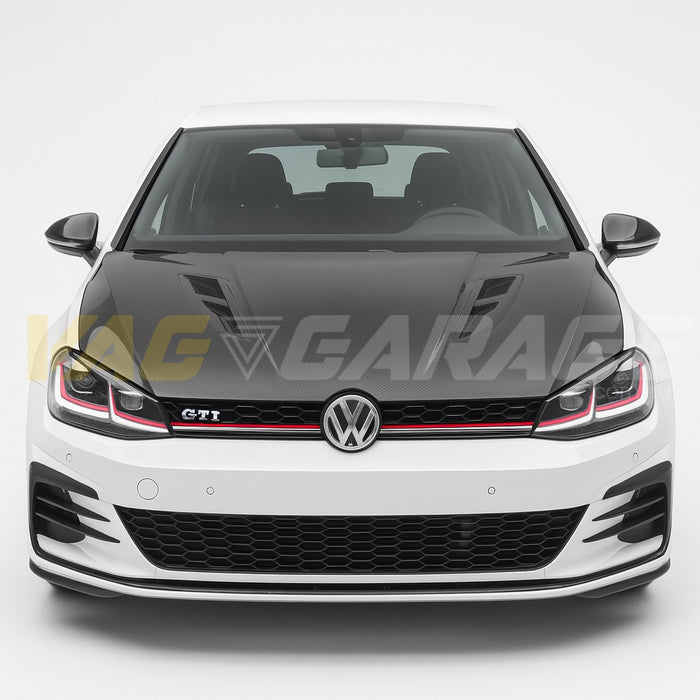 Carbon Fibre RZ Style Bonnet Hood MK7/7.5 Golf