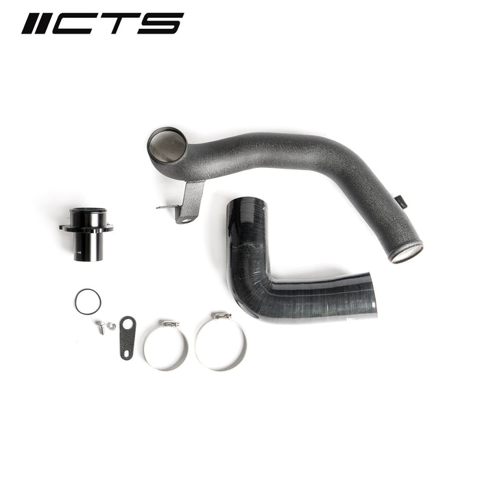 CTS Turbo - Audi/VW 7-Speed DSG/S-Tronic DQ381 Turbo Outlet Pipe + Turbo Muffler Delete 2.5" Outlet