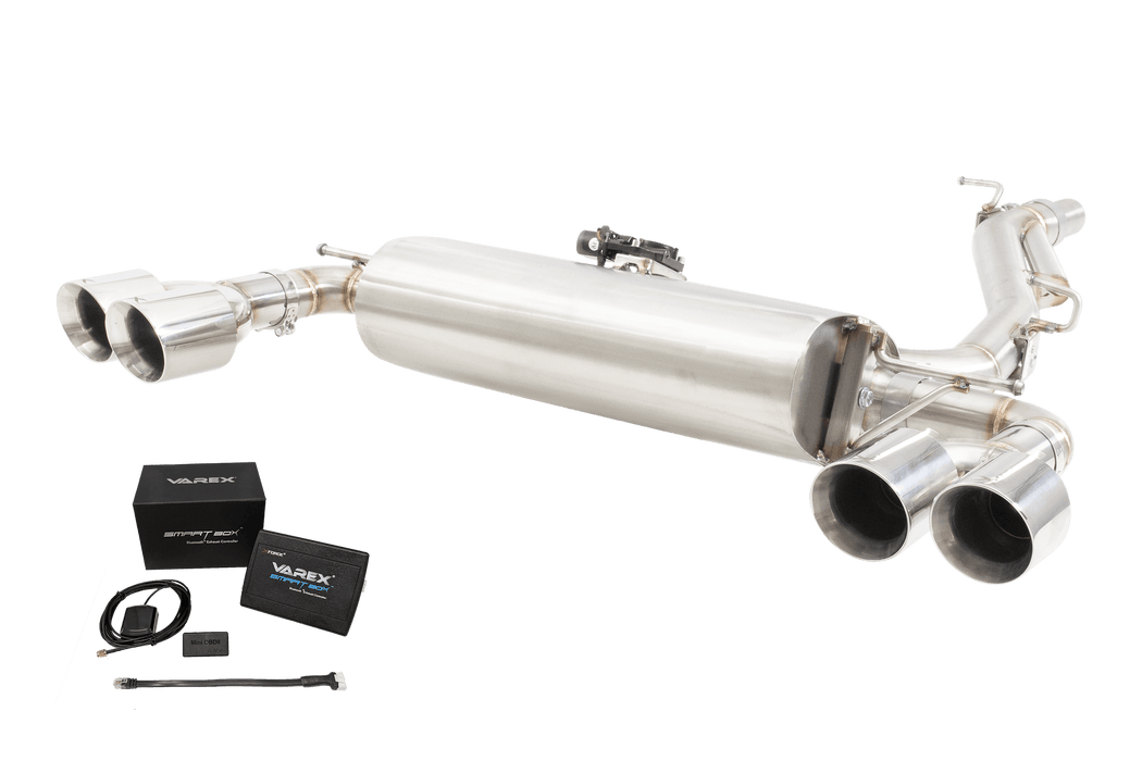 XFORCE - VW T Roc R Varex Valved Cat Back Exhaust System Smartbox