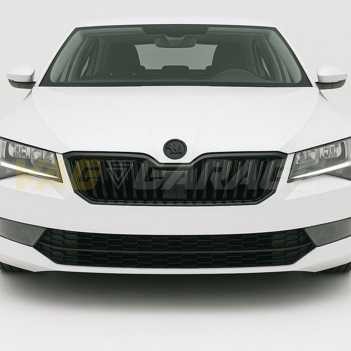 Genuine Skoda Front Emblem Badge ´SKODA Logo´ for SUPERB III - Monte Carlo Black Version O3-ZNK-BLK