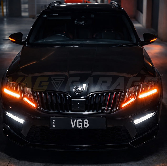 Genuine Skoda 'Black-Out' Monte Carlo Badge Kit (5PCS) for Octavia III VRS