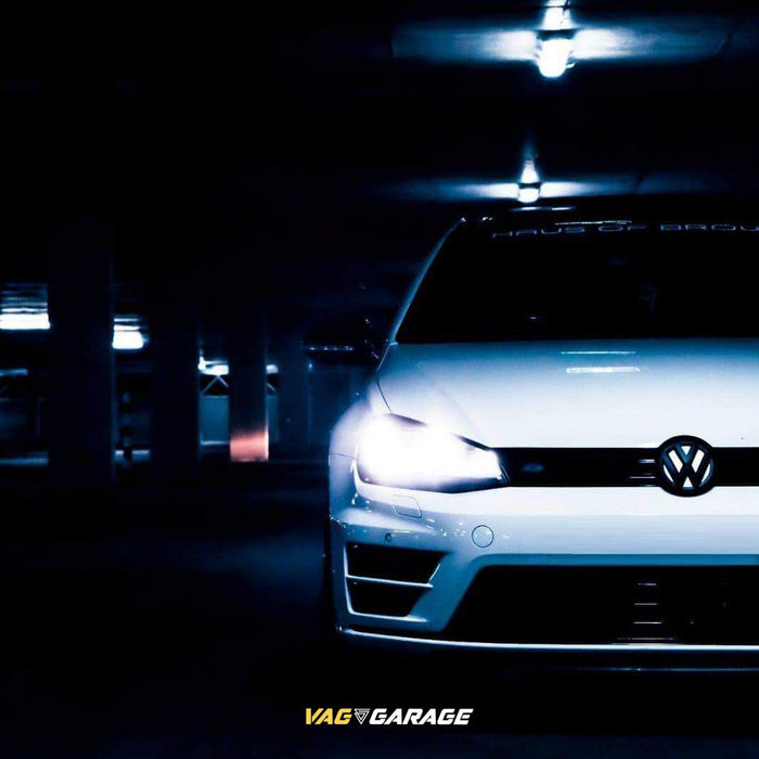 VW Matte Black Badge Set (Clip on) MK7