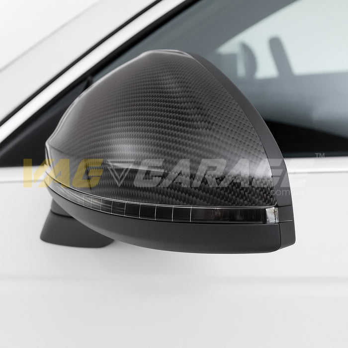 Genuine Carbon Fibre Replacement Mirror Covers Audi B9 A4/A5/S4/S5/RS4/RS5
