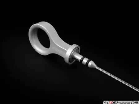 ECS Tuning Billet Engine Oil Dipstick - Anodized Silver | VW MK6R / MK5 GTI 2.0T FSI