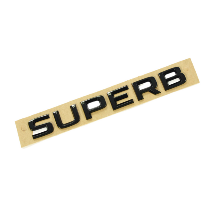 Genuine Skoda Rear Emblem Badge ´SUPERB´ - Sportline Black Version 3V0853687-BLK