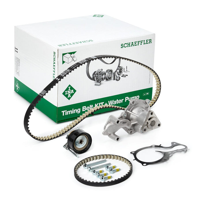 INA - Timing Belt Kit with Waterpump - Audi A6 C6 Avant (4F5) 2.0 TDI BLB, BRE