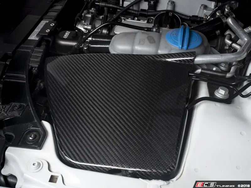 ECS Tuning Carbon Fibre Left Side Engine Cover - Audi B8 S4 3.0T