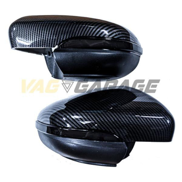 VGA® Smoked LED Sequential Indicators + Carbon Fibre Style Mirror Caps (VW MK6 models / 2009 - 2012) - VAG Garage Australia ® - VW/AUDI Aerokits, Aftermarket Parts & Accessories.