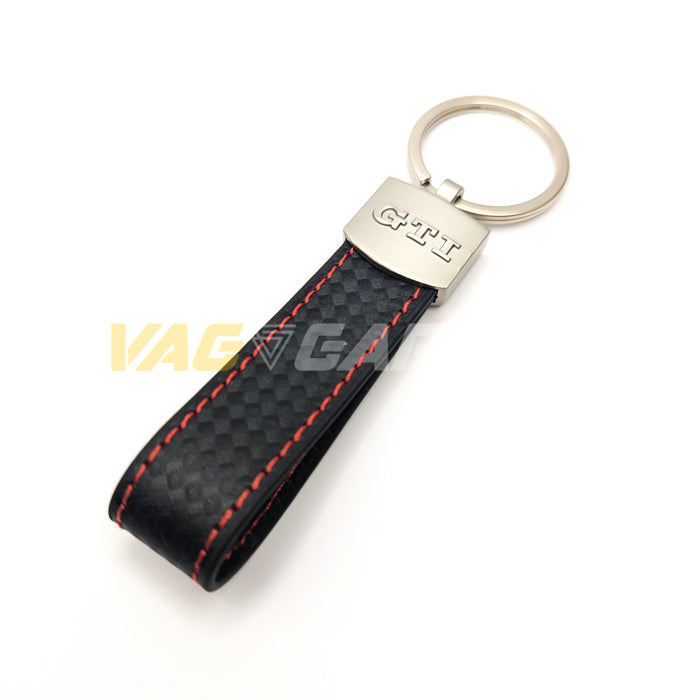 GTI/R Keyring with Red Stitching