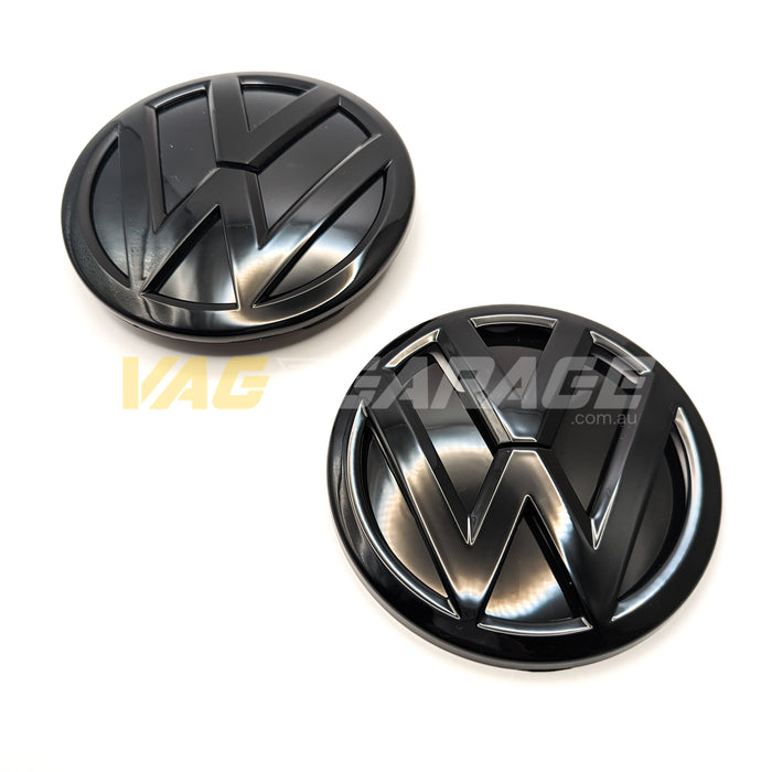 VW Gloss Black Badge Set Polo MK5 6C TSI/GTI 2014 - 17 (Clip on)