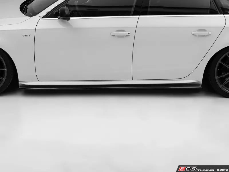 Audi B8/B8.5 A4/S4 Flat Side Skirts - Gloss Black
