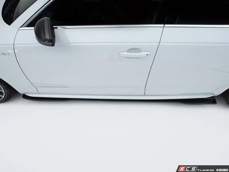 Audi B9 A4/S4 Flat Side Skirts - Gloss Black