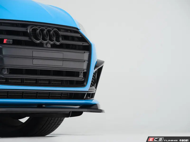 Audi B9 S5 / A5 S-Line Front Bumper Grille Flare Set - Gloss Black