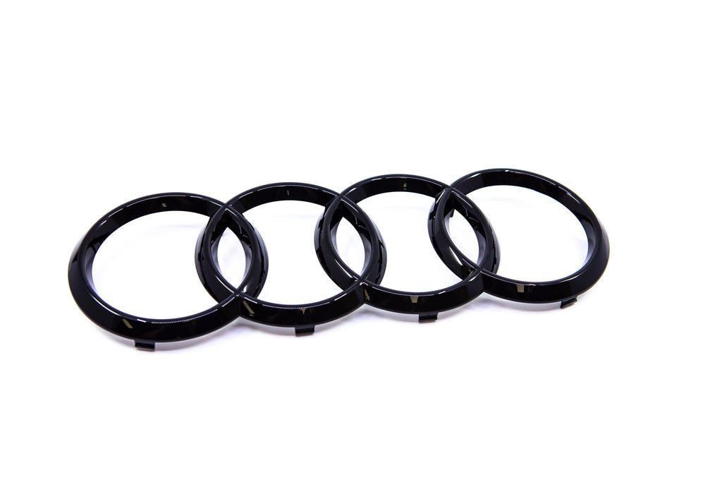 Genuine Audi Front Grille 4 Rings Gloss Black Badge For A6 S6 RS6 RS genuine-audi-front-grille-4-rings-gloss-black-badge-for-a6-s6-rs6-rs
