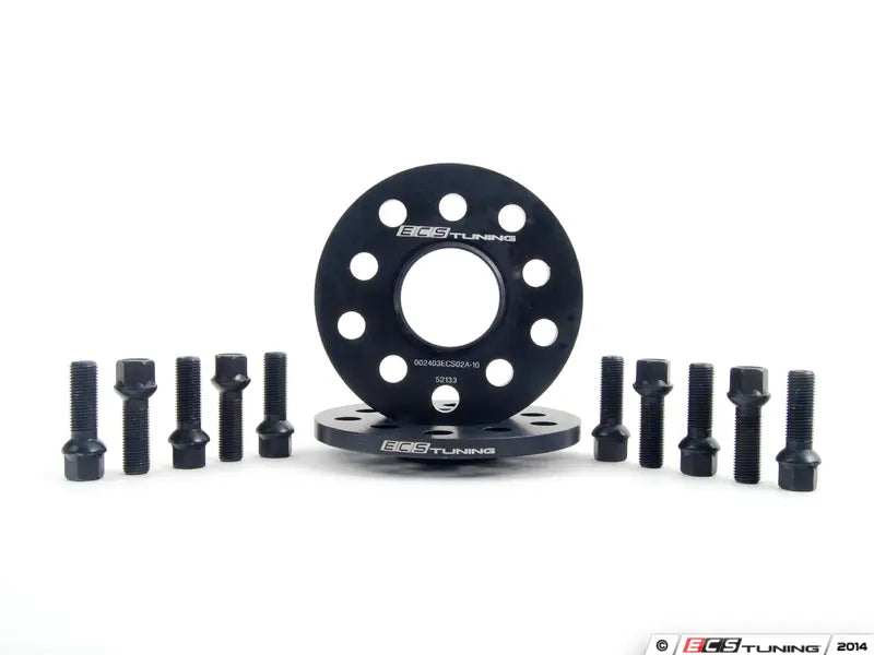 ECS Tuning - 10mm Spacer Kit with Black Ball Seat Bolts 57.1CB