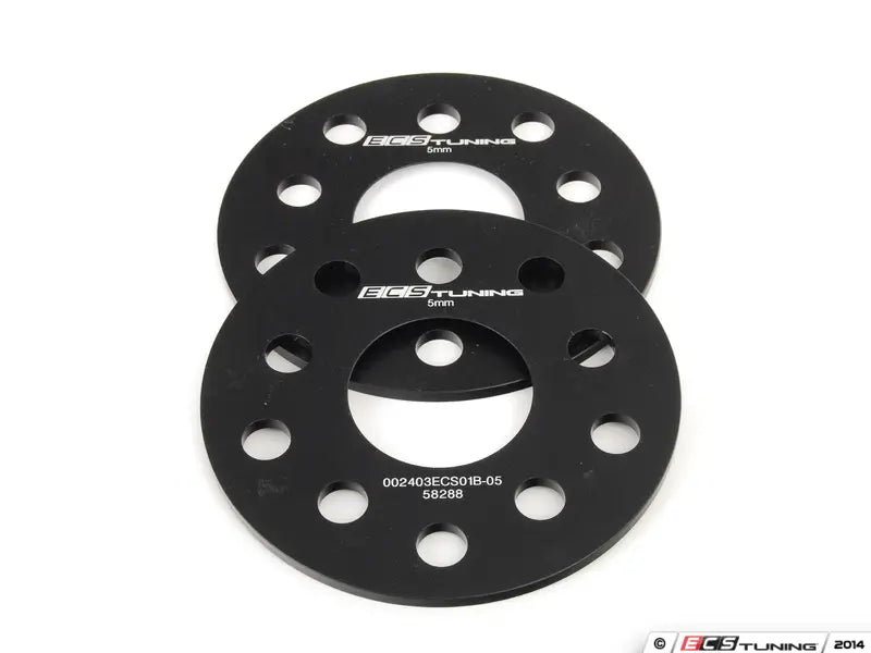 ECS Tuning - 5mm Spacer Kit with Black Ball Seat Bolts 57.1CB