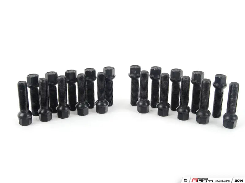 ECS Tuning - MQB Flush Kit with Black Ball Seat Bolts 15/20mm F/R