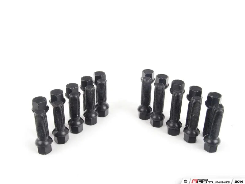 ECS Tuning - MK5/MK6 Flush Kit with Black Ball Seat Bolts 10/15mm F/R