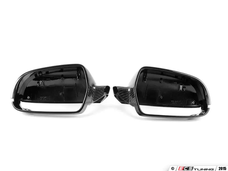 ECS Tuning - Genuine Carbon Fibre Replacement Mirror Covers Audi A3 8P / B8 A4/S4 A5/S5 (Without Lane Assist)