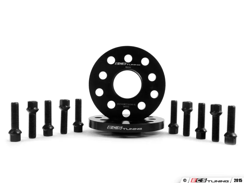 ECS Tuning - 15mm Spacer Kit with Black Ball Seat Bolts 57.1CB