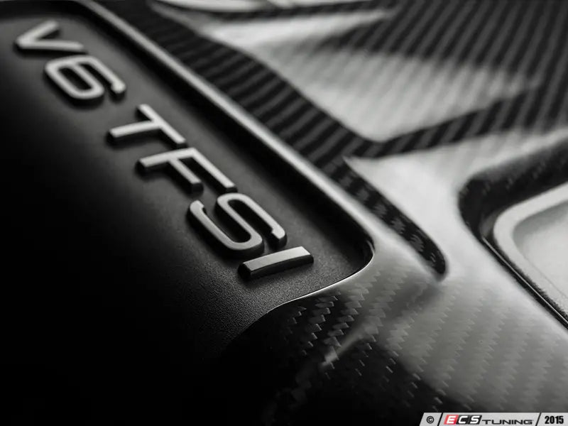 ECS Tuning Carbon Fibre Engine Cover Overlay - Audi 3.0T