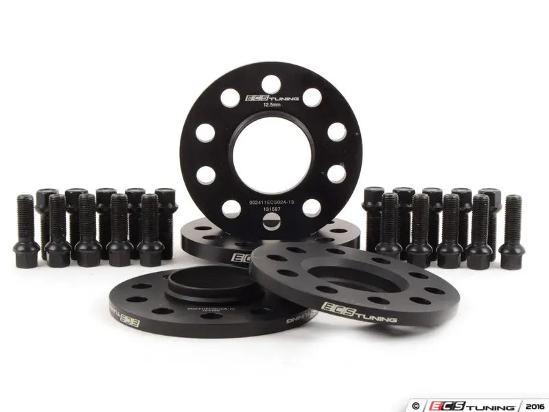 ECS Tuning - Audi B8 A4/S4 Flush Kit with Black Ball Seat Bolts 10/12.5mm F/R. 66.5CB