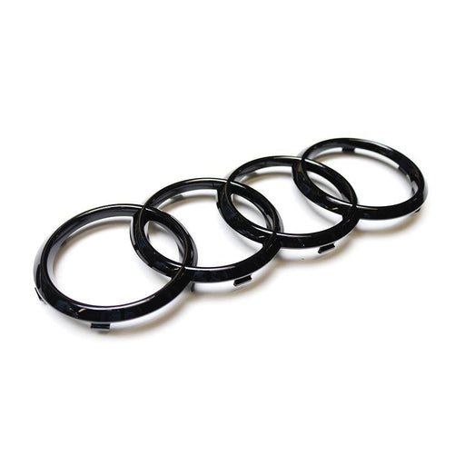 Audi Front Grille '4 Rings' Gloss Black Badge - 8T0853605 T94 - Genuine. - VAG Garage Australia PTY LTD. - VW/AUDI Aerokits, Aftermarket and Performance parts.