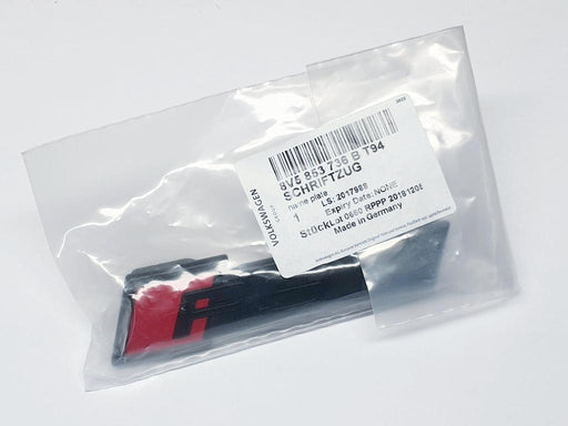 Audi 'RS3' Front Grille Gloss Black Badge - 8V5853736B T94 - Genuine (Facelift only) - VAG Garage Australia PTY LTD. - VW/AUDI Aerokits, Aftermarket and Performance parts.