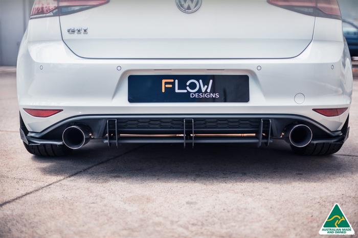 Flow Design VW MK7 Golf GTI Flow-Lock Rear Diffuser
