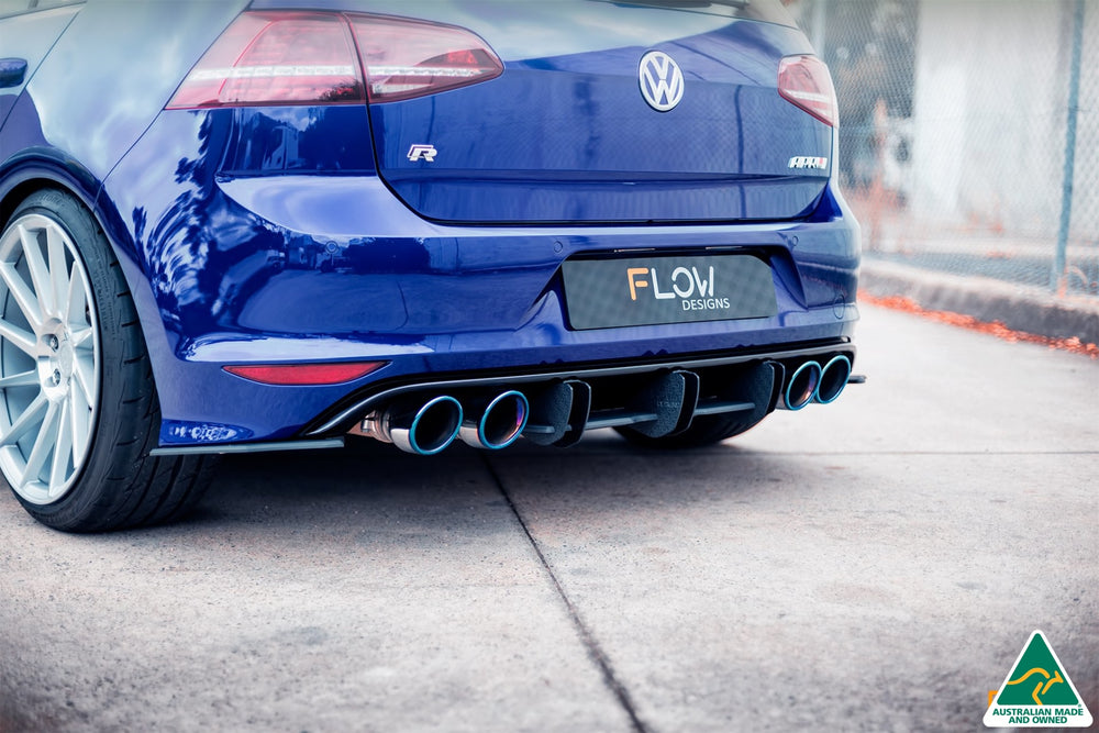 Flow Design VW MK7 Golf R Flow-Lock Rear Diffuser