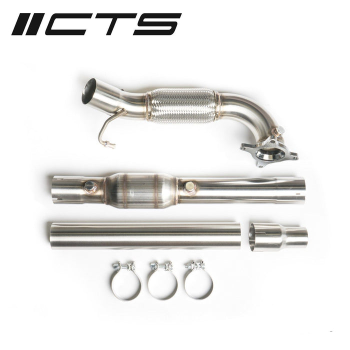 CTS Turbo - Downpipe with Catalytic Converter for MK5/6 GTI, A3 2.0T FWD