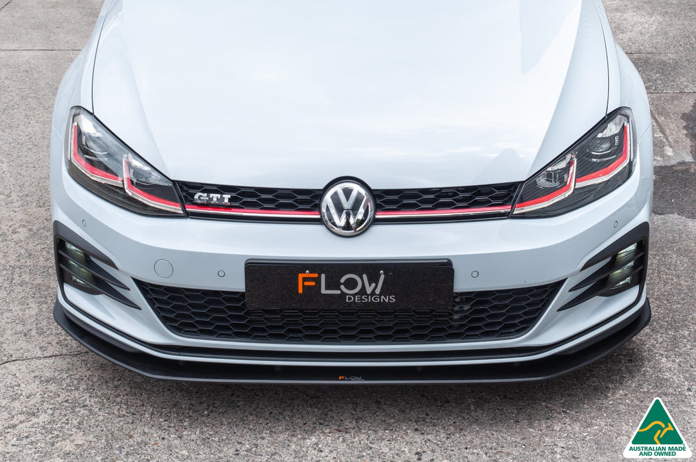 Flow Design VW MK7.5 Golf GTI Front Lip Splitter