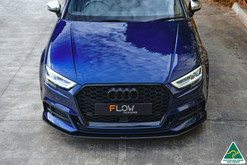 Flow Design Audi S3 8V Sedan FL Front Lip Splitter V3