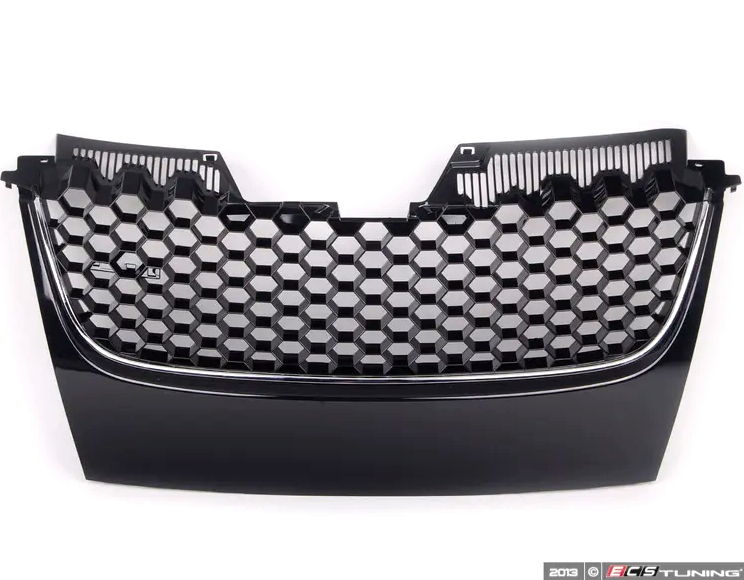 ECS Tuning - MK5 Badgeless Grille - Black With Chrome Strip - VAG Garage Australia ® - VW/AUDI Aerokits, Aftermarket Parts & Accessories.