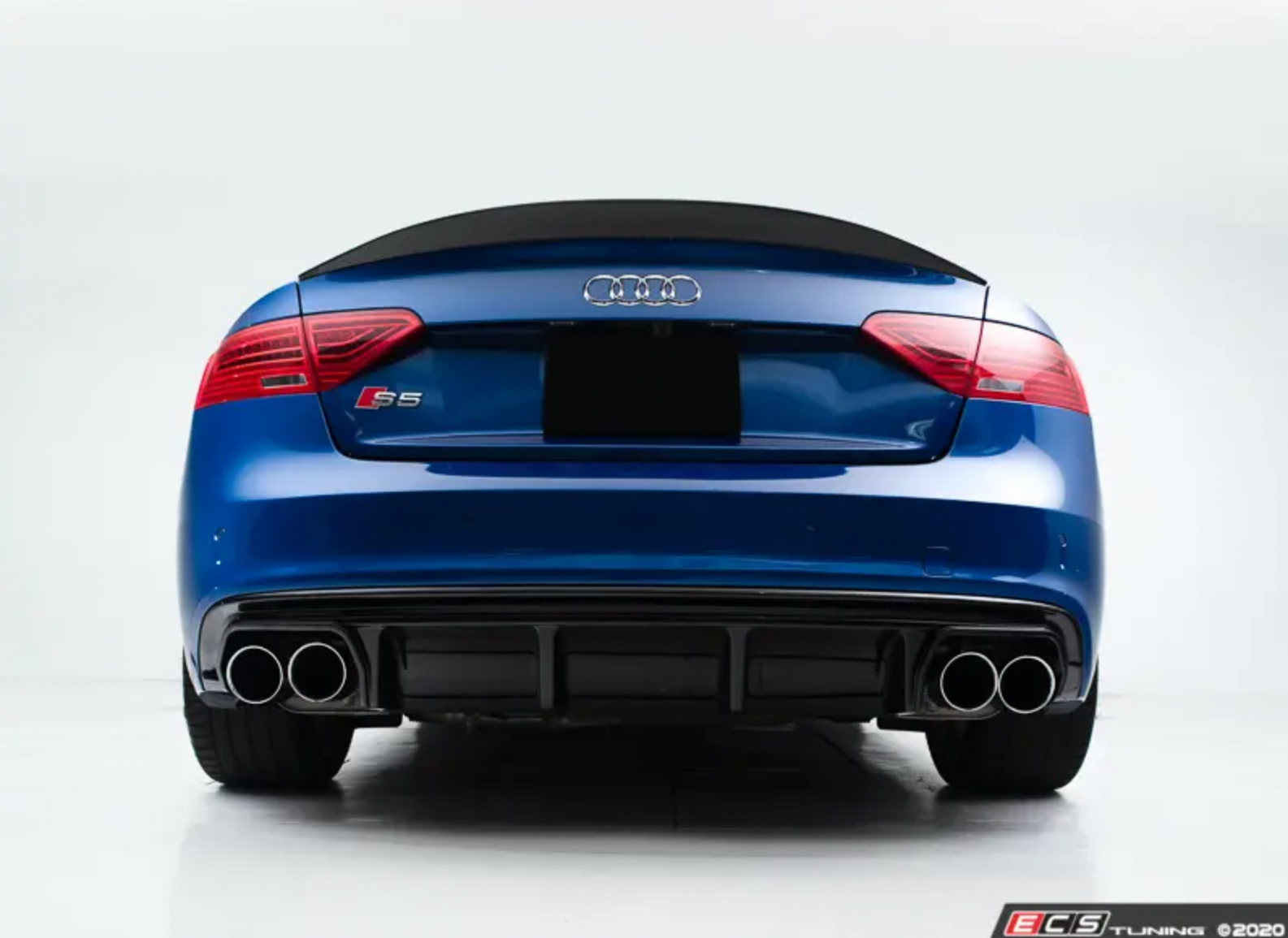 Audi B8.5 S5 / A5 S-Line Rear Diffuser - Gloss Black — VAG Garage ...