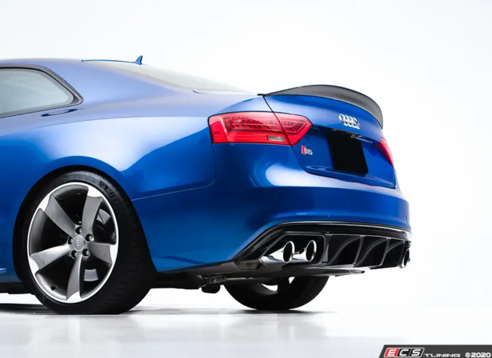 Audi B8.5 S5 / A5 S-Line Rear Diffuser - Gloss Black — VAG Garage ...