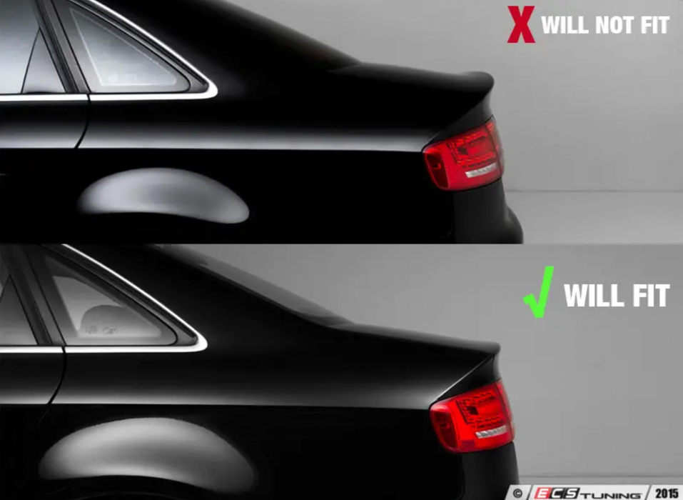 ECS Tuning Audi Pre-Facelift B8 A4 Trunk Spoiler - Gloss Black