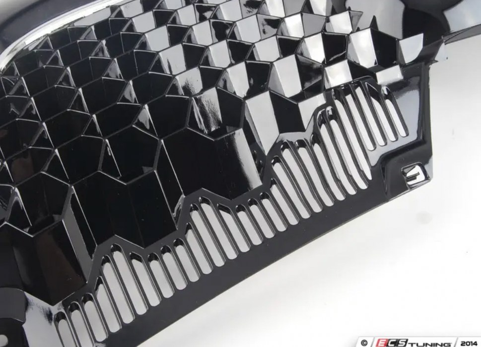 Bremmen Parts - MK5 Black Honeycomb Grille with Chrome Strip