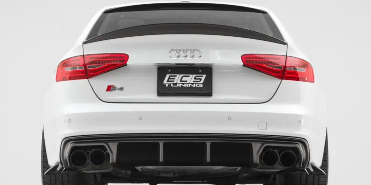 Audi B8.5 S4 A4 S Line Rear Diffuser Gloss Black VAG Garage